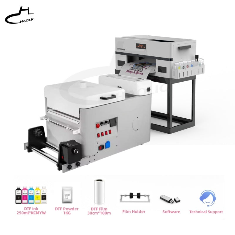 Haolic A3 XP600 Pro DTF Printer & Shaker Dryer White Kit