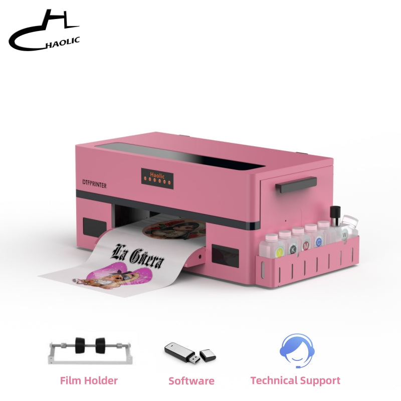 Haolic Pink A3 XP600 Pro DTF Printer Kit