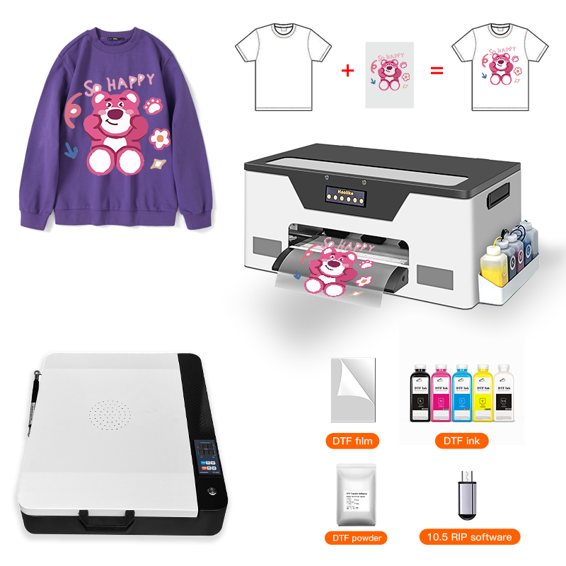 Haolic A3 XP600 DTF Printer + Oven for T-shirt Businese Beginner